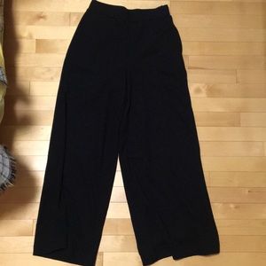 Wide Leg , stretchy and comfy black pants (XS)